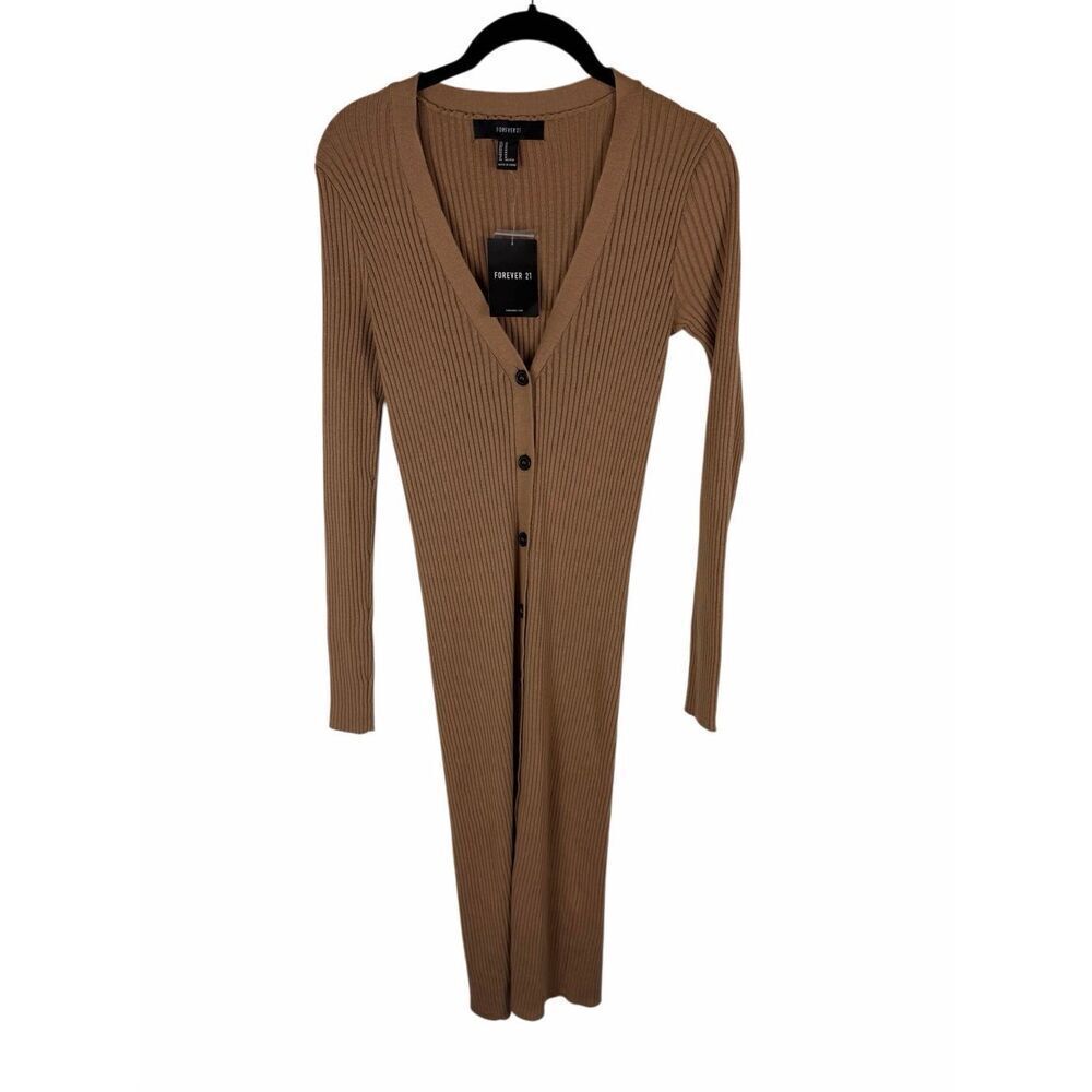 Forever 21 knit dress latte brown- size M